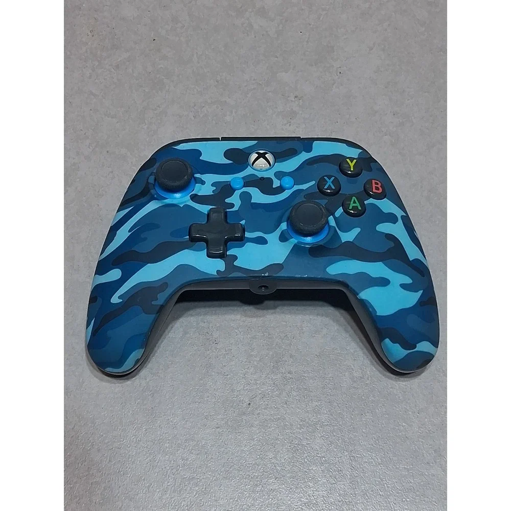 PowerA Wireless Controller Blue Black Camouflage for Microsoft Xbox One untested
